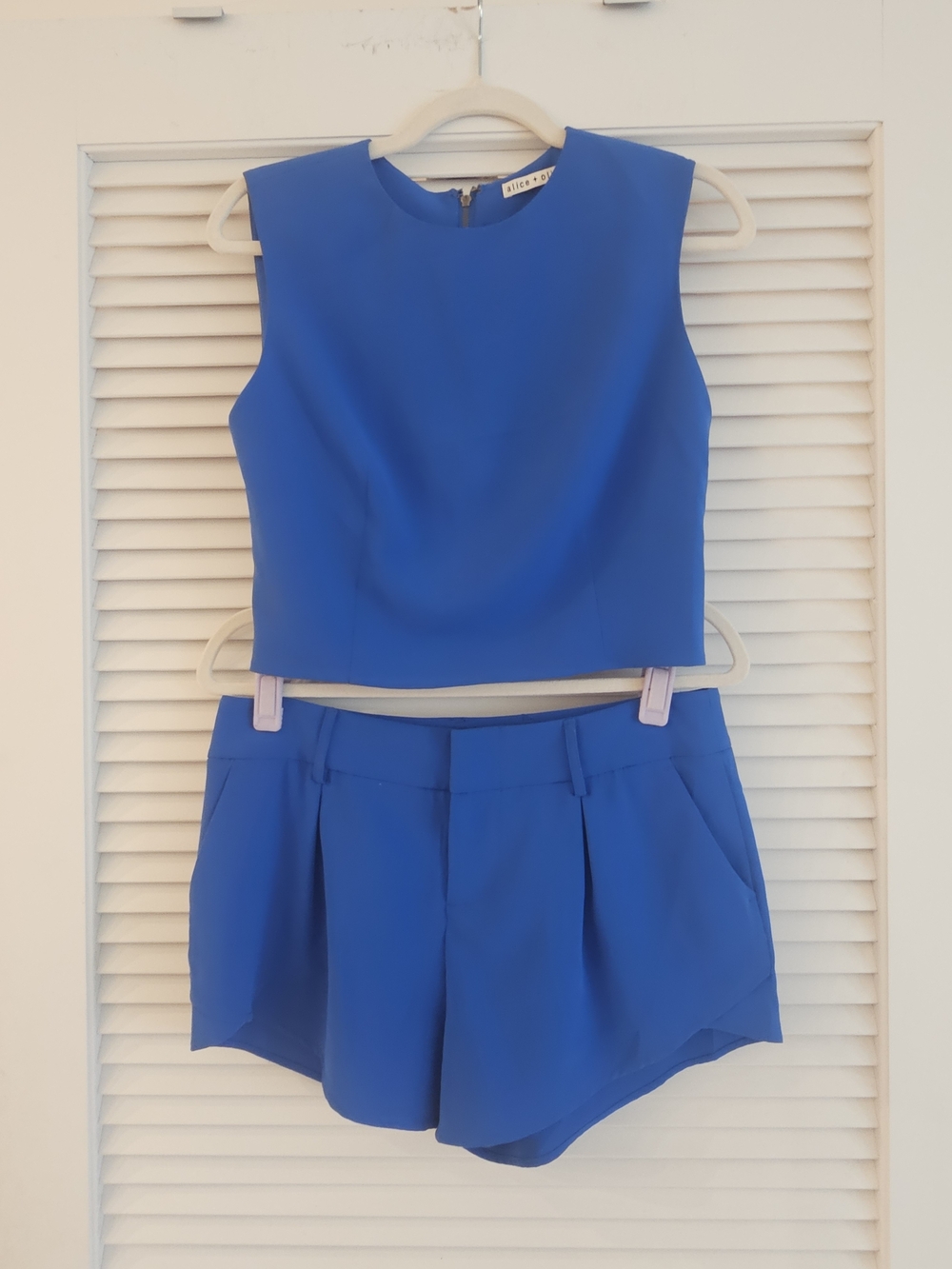 Alice and Olivia Royal blue Top And SHORTS SET SZ 6